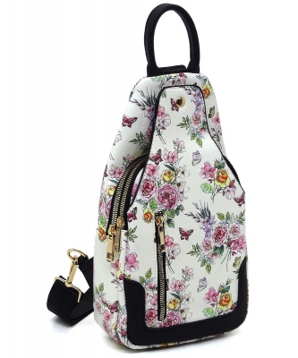 Fashion Sling Backpack AD2766 FLOWER